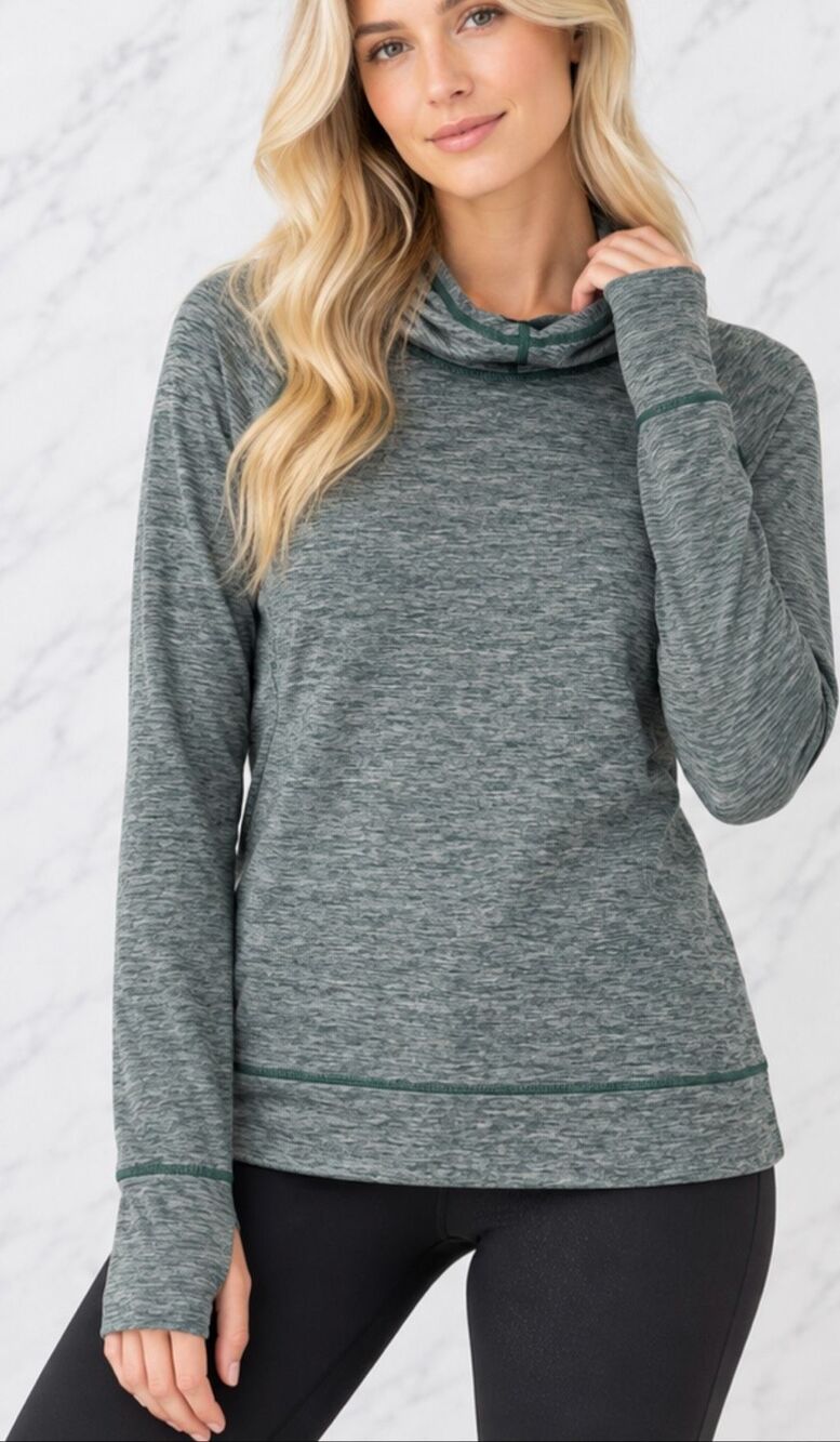 EMS eastern mountain sports techwick hooded athletic pullover M